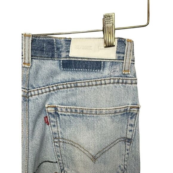 RE/DONE | Levi's 70s Loose Flare INDIGO PATCH Jeans Size 26 - Picture 11 of 16
